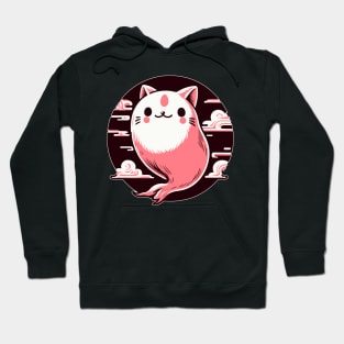 Cute pink Ghost cat Hoodie